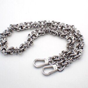 LOUIS VUITTON Logo Dauphine Chain shoulder strap Stainless Steel Siver 38RL713